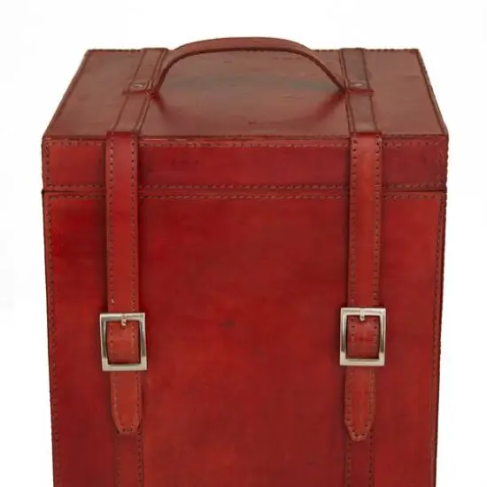 Red Modern Wine Holder, 9" x 10" x 16" {4}