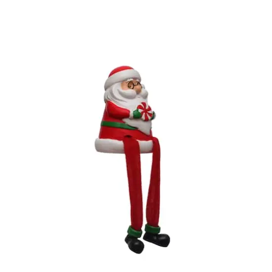 4" Sitting Santa Dangle Legs Tabletop D&eacute;cor by Ashland&reg; {3}