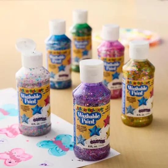 Rich Art Washable Glitter Paint Set {3}