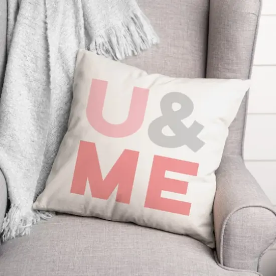 U & Me Throw Pillow {3}
