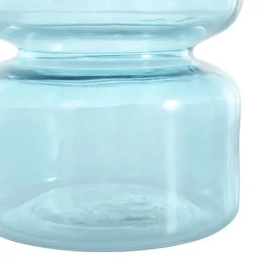 Blue Modern Round Glass Vase Set {4}