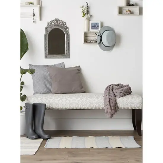 DII&reg; Stonewash Blue Variegated Stripe Recycled Yarn Rug Set, 2ft. x 3ft. {6}