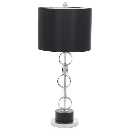 Black Polystone Contemporary Accent Lamp, 13" x 13" x 30" {3}
