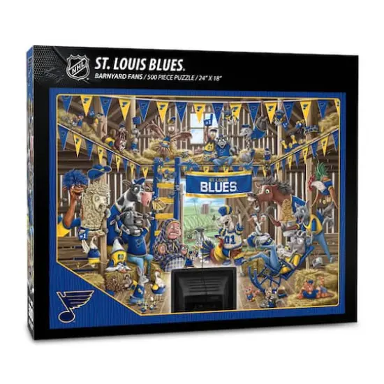 NHL Barnyard Fans 500 Piece Puzzle StLouis Blues {1}