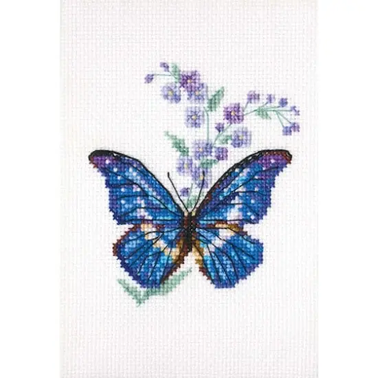 RTO Polemonium and butterfly Counted Cross Stitch Kit {1}
