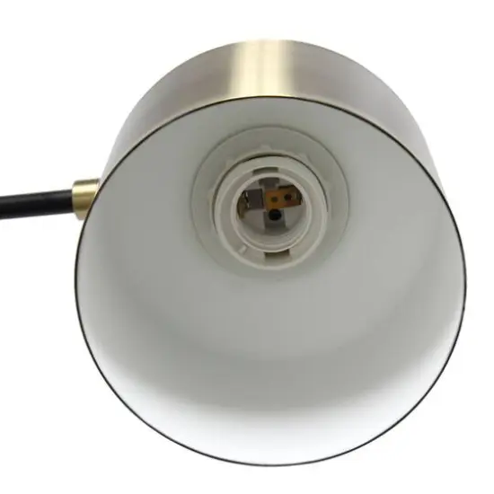 Lalia Home Mid Century Modern Metal Table Lamp Antique Brass {7}