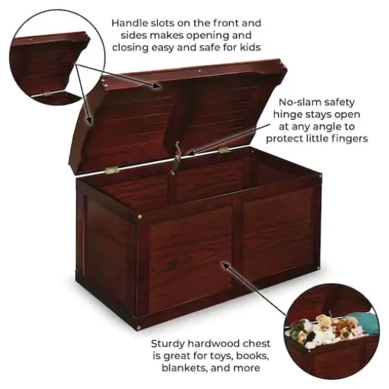 Badger Basket Hardwood Barrel Top Toy Chest Cherry {9}
