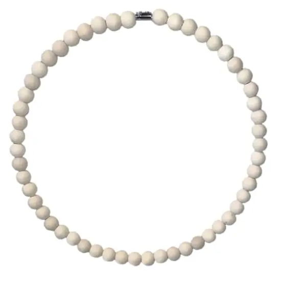 Unfinished Wood Bead Wreath {1}