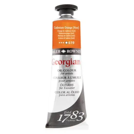 Daler-Rowney&reg; Georgian Oil Colour, 38mL 619 Cadmium Orange Hue {1}