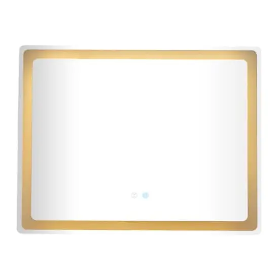 Clear Glass Modern Anti Fog Mirror, 36" x 1" x 28" {5}