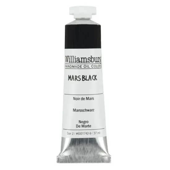 Williamsburg&reg; Artist Oil Colors, 37mL Mars Black {1}