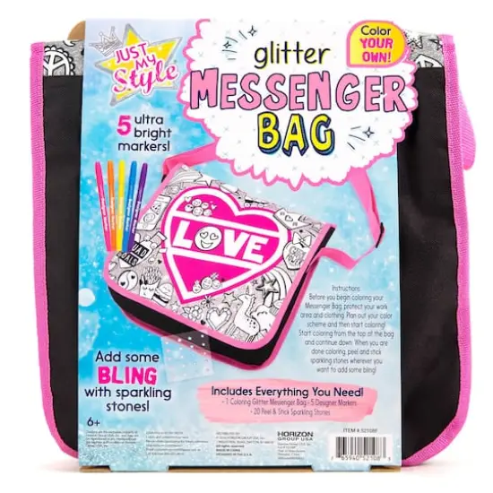 Just My Style&reg; Glitter Messenger Bag {5}