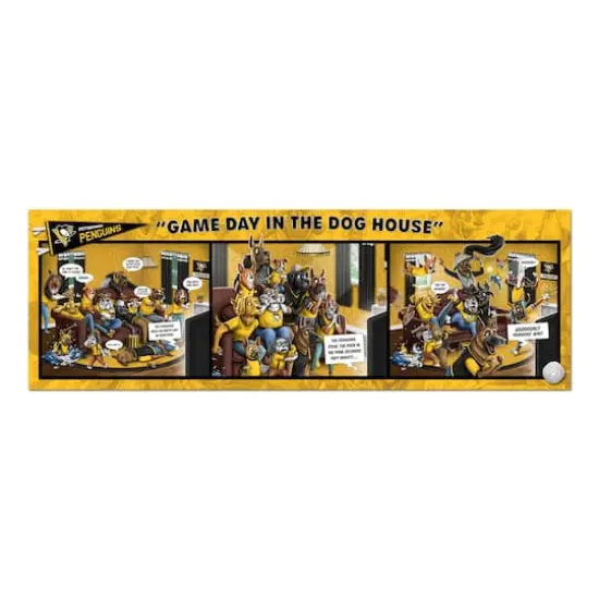 NHL Game Day in the Dog House 1,000 Piece Puzzle Pittsburgh Penguins {5}