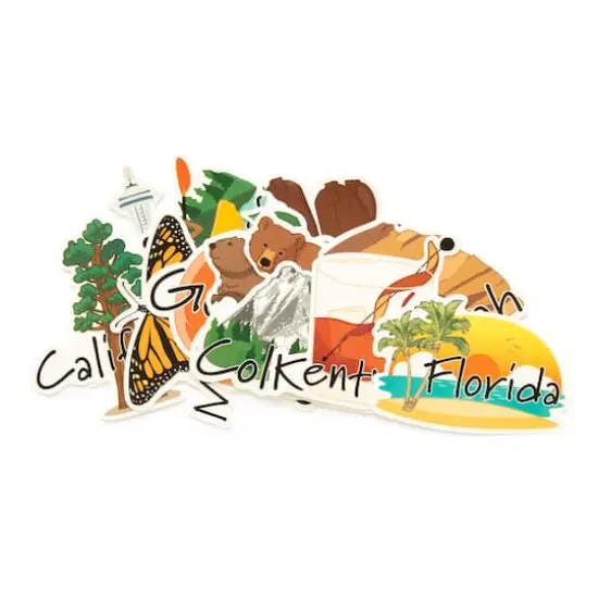50 States Vinyl Stickers by Recollections&trade; {3}