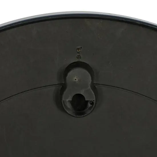 Black Glass Contemporary Wall Clock, 20" x 20" x 3" {6}