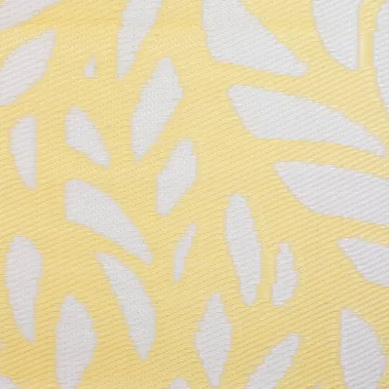 Yellow & White Floral Rectangular Outdoor Area Rug, 4ft. x 6ft. {5}