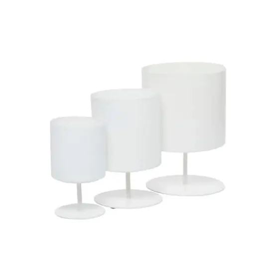 Metal Modern Planters Set White {6}
