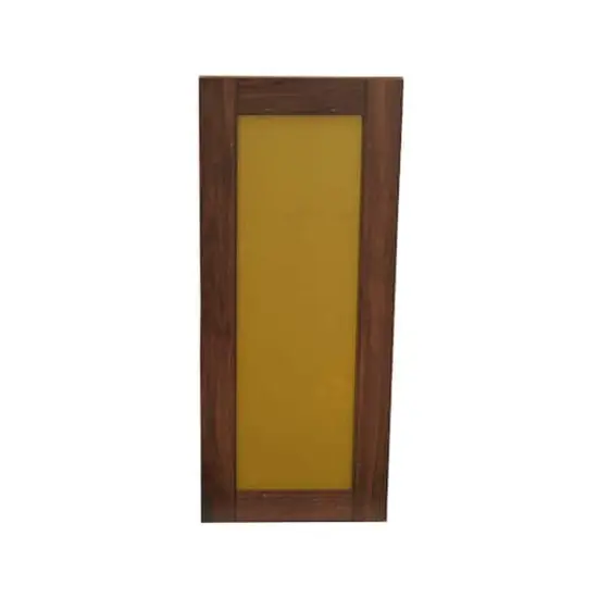Household Essentials 29.5" x 12.5" Rectangular Wall Mirror Mid Century Walnut {5}