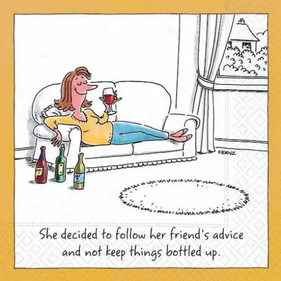 JAM Paper Keep Things Bottled Up Cocktail Napkins, 40ct. {1}