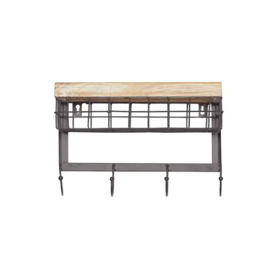 Brown Metal Farmhouse Wall Hook {1}