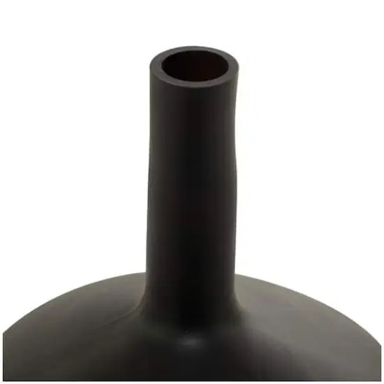 Black Glass Vase 12" x 12" x 22" {4}