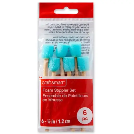 1/2" Foam Stippler Set by Craft Smart&reg; {4}