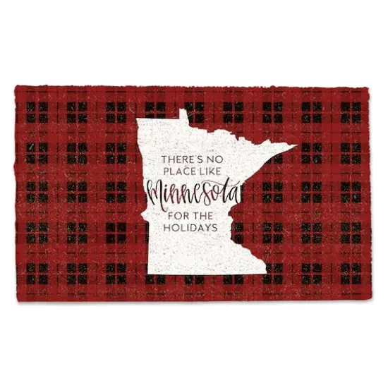 There's No Place Like Minnesota for the Holidays Doormat {1}