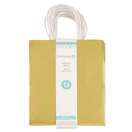 Medium Gold Gift Bag Value Pack by Celebrate It&trade; {4}