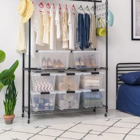 IRIS&reg; 32qt. Buckled Clear Boxes with Clear Buckle Lids, 4ct. {18}