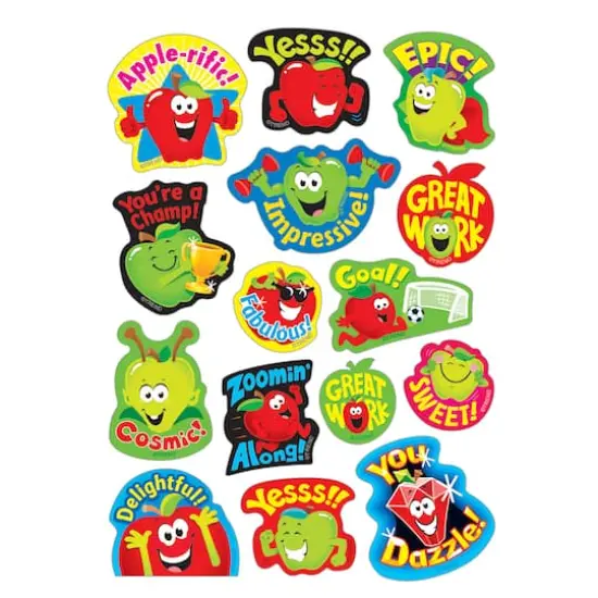 Trend Enterprises&reg; Appealing Apples Stinky Stickers&reg;, 6 Packs of 60 {3}