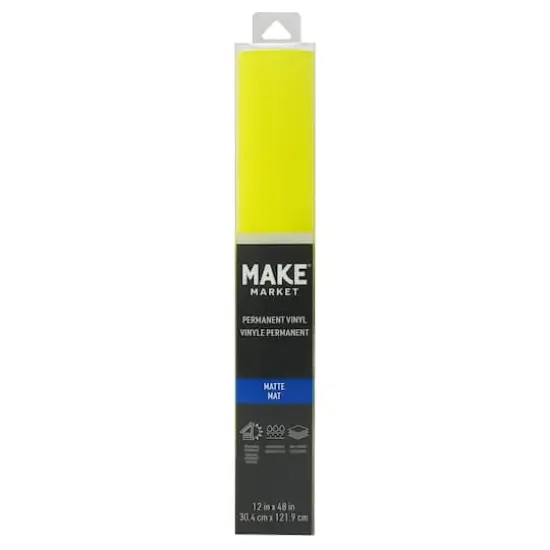 Solid Permanent Vinyl by Make Market&reg; Matte Atomic Yellow {3}