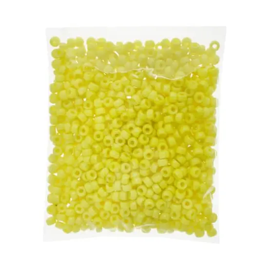 John Bead 6mm Opaque Plastic Mini Pony Beads, 1,000ct. Yellow {6}