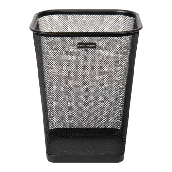 Mind Reader 2 Piece Square Metal Mesh Waste Basket Set {8}