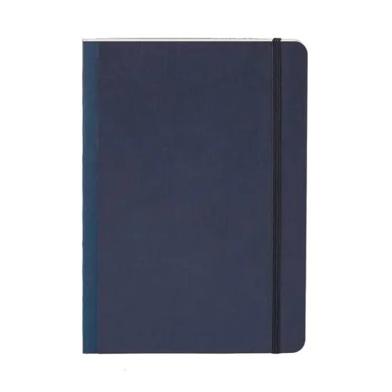 Fabriano&reg; EcoQua Plus A5 Lined Fabric-Bound Notebook Navy {5}