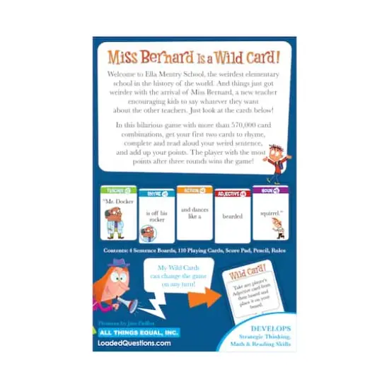 Miss Bernard is a Wild Card!: The My Weird School Game {3}