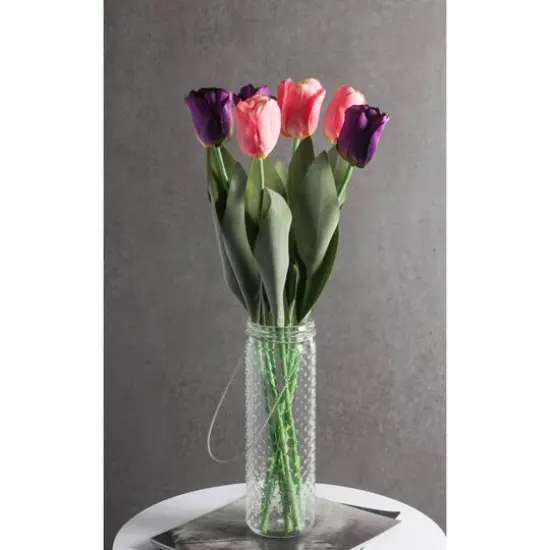 DII&reg; Pink Flower Tulip Set, 4ct. {4}