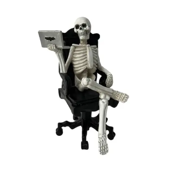 9.5" Skeleton with Computer Tabletop D&eacute;cor by Ashland&reg; {1}