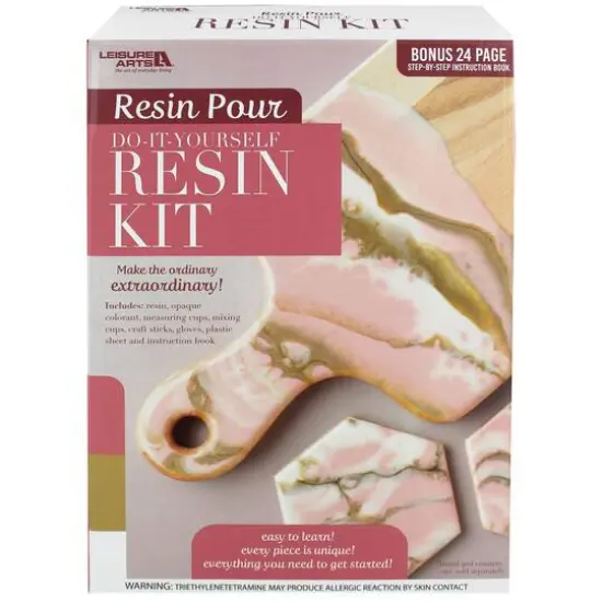 Leisure Arts&reg; Blush Box Resin Pour Kit {1}