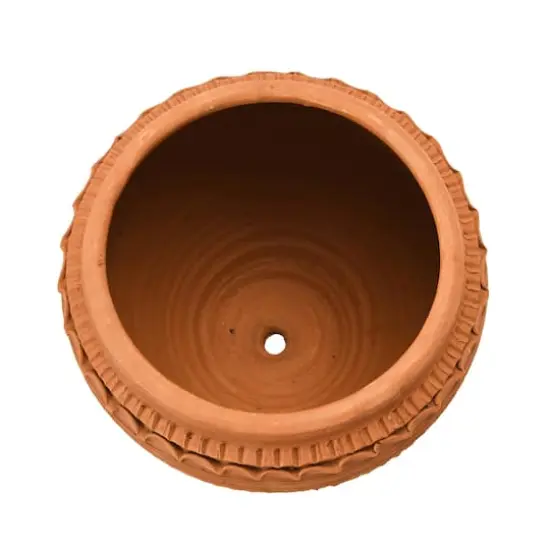 Hello Honey&reg; 9'' Textured Terra-Cotta Pot {5}