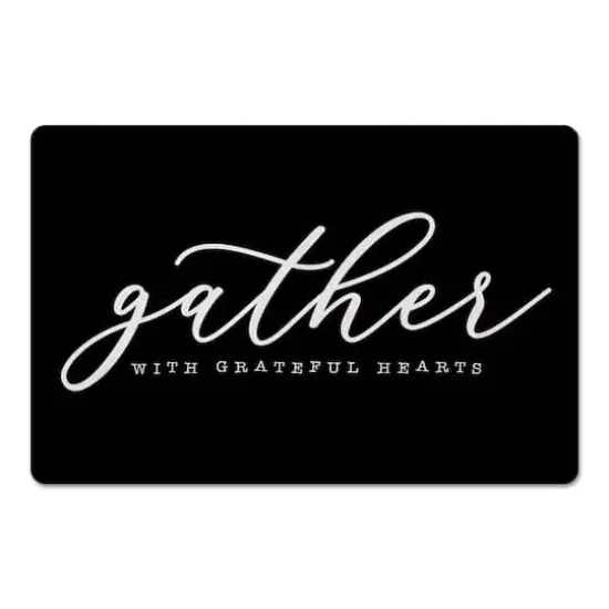 Gather With Grateful Hearts 18" x 27" Floor Mat {1}