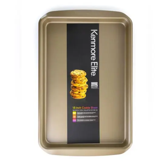 Kenmore Elite 15" Nonstick Carbon Steel Rectangular Cookie Sheet {5}