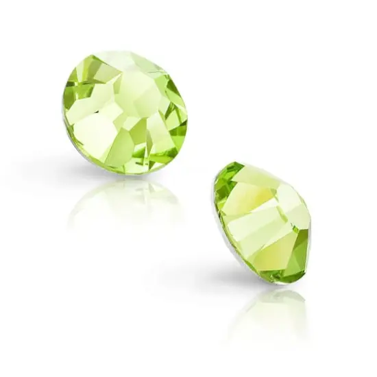 Preciosa MAXIMA SS7 Flat Back Czech Crystals, 144ct. Limecicle {4}
