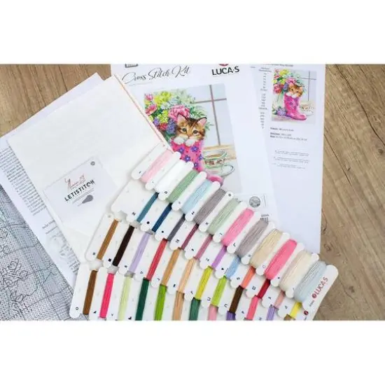 Luca-s Pretty Kitten Counted Cross Stitch Kit {7}