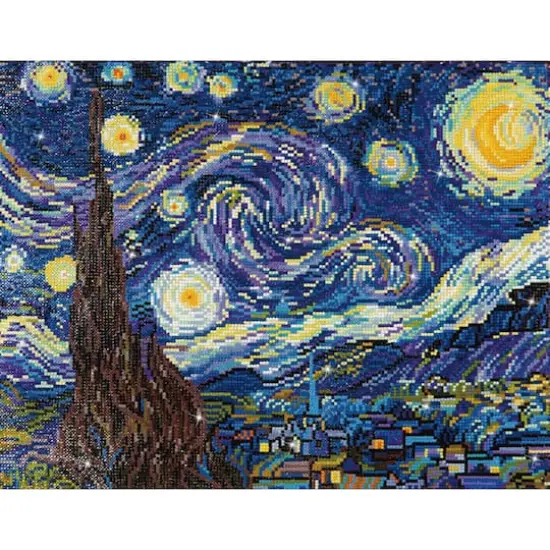 Diamond Dotz&reg; Intermediate Level Starry Night Diamond Painting Kit {5}