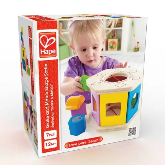 Hape Shake & Match Toddler Wooden Shape Sorter {6}