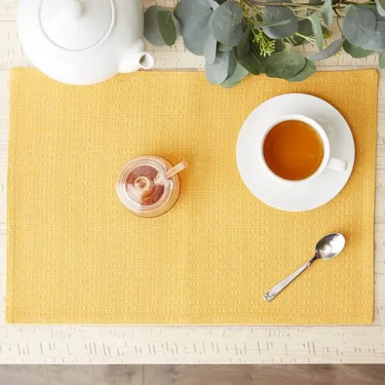 DII&reg; Apricot Tonal Variegated Placemats, 6ct. {3}