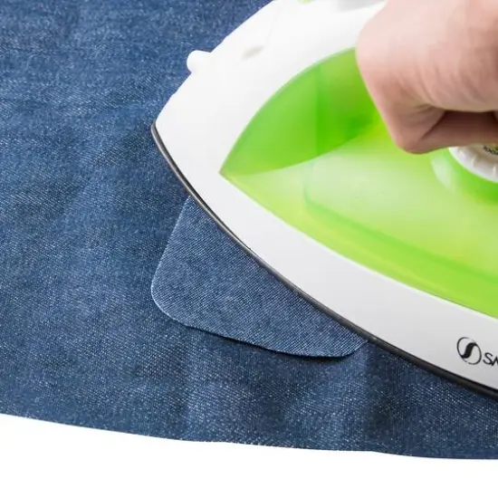 SINGER&reg; Decorative Glitter & Denim DIY Iron-On Fabric Patch Kit with Scissors {22}