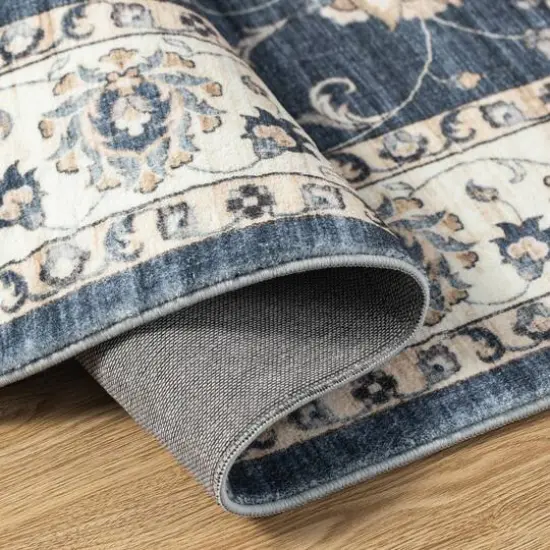 Glitzhome&reg; Blue & Ivory Oriental Area Rug {5}