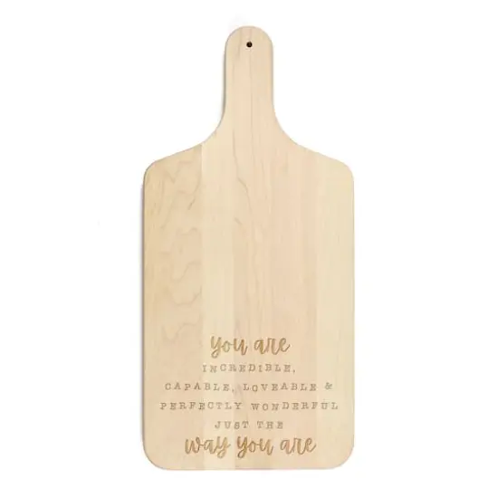 17" Just the Way You Are Maple Paddle Cutting Board {1}