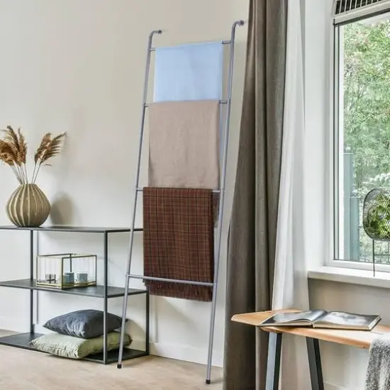 NEX&trade; 5ft. 4-Bar Wall-Leaning Free-Standing Blanket Ladder {6}